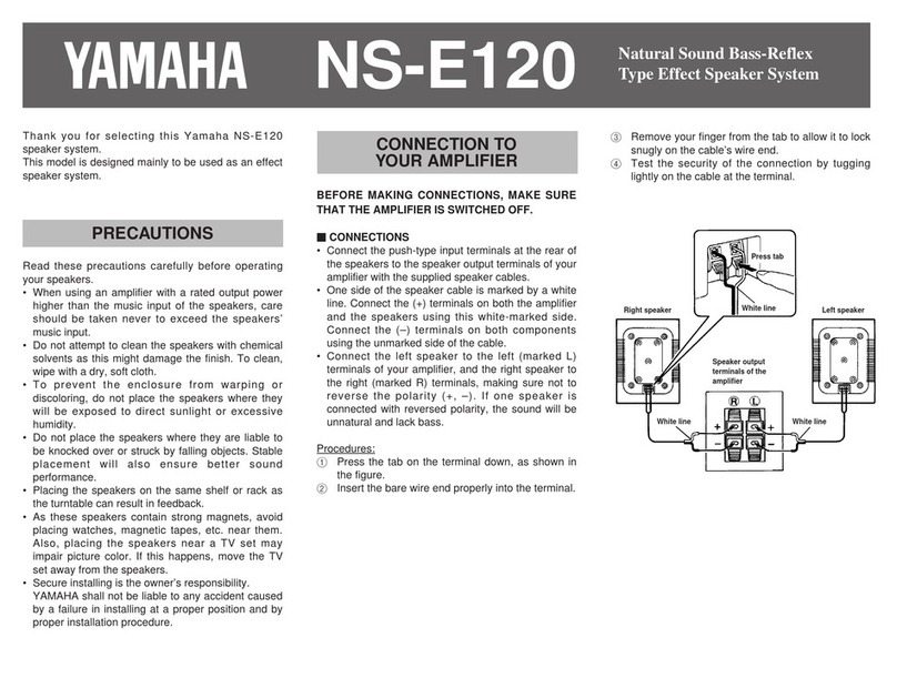 Yamaha NS-E120 Manuel utilisateur