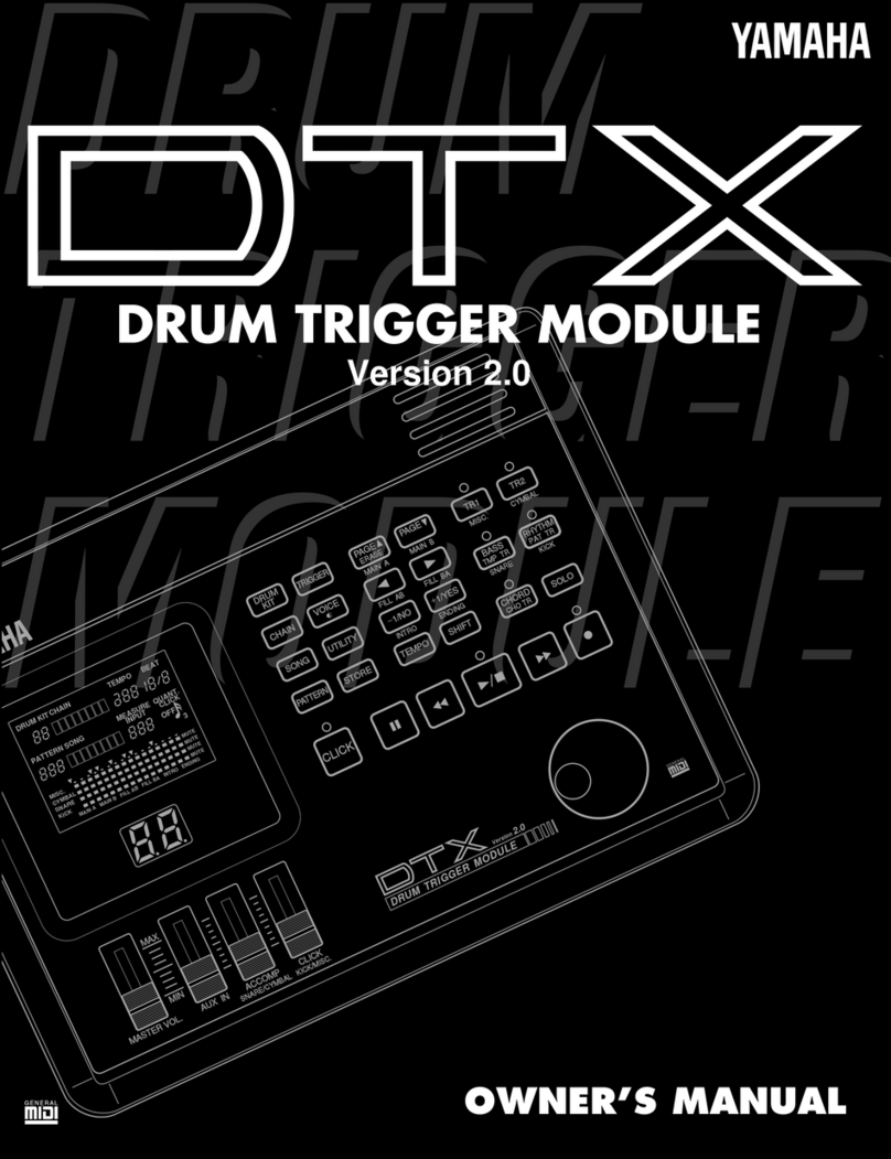 Yamaha DTX Manuel utilisateur