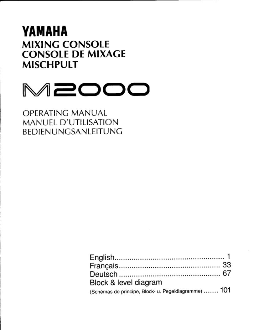 Yamaha M2000 Manuel utilisateur