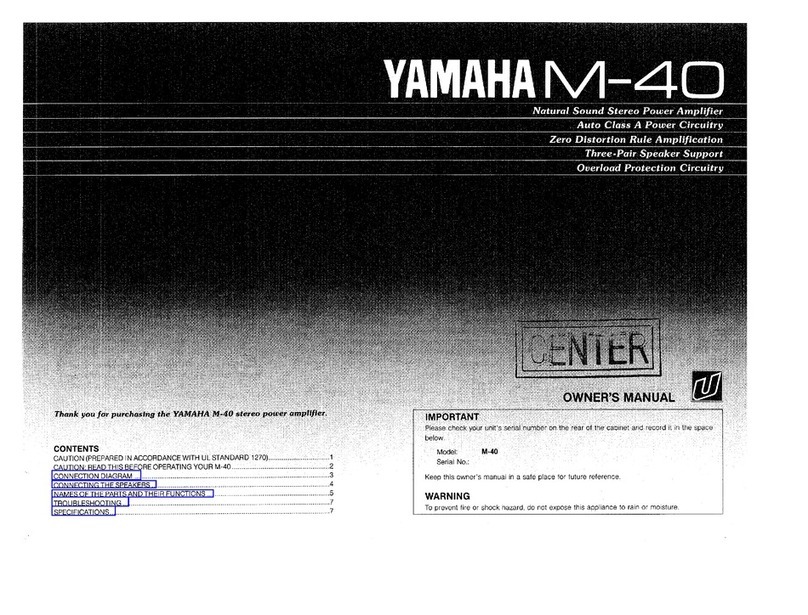 Yamaha M-40 Manuel utilisateur