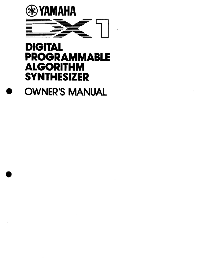 Yamaha DX1 Manuel utilisateur Yamaha DX1 Manuel utilisateur
