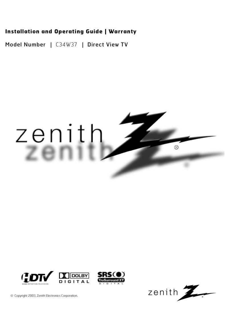 Zenith C34W37 Series Manuel d'utilisation et d'entretien