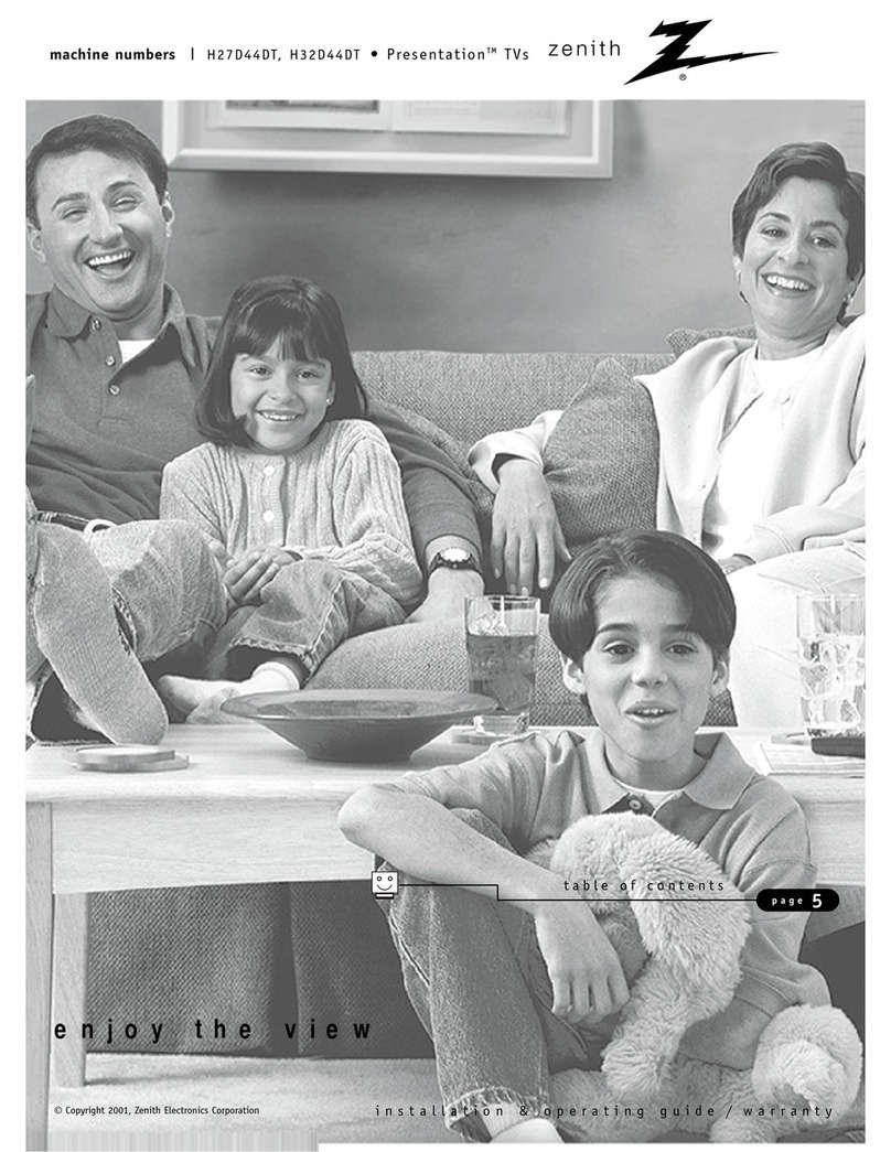 Zenith Presentation H27D44DT Guide de dépannage