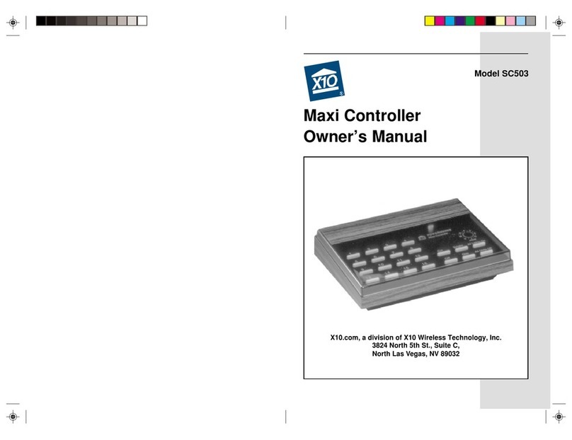 X10 SC503 Manuel utilisateur