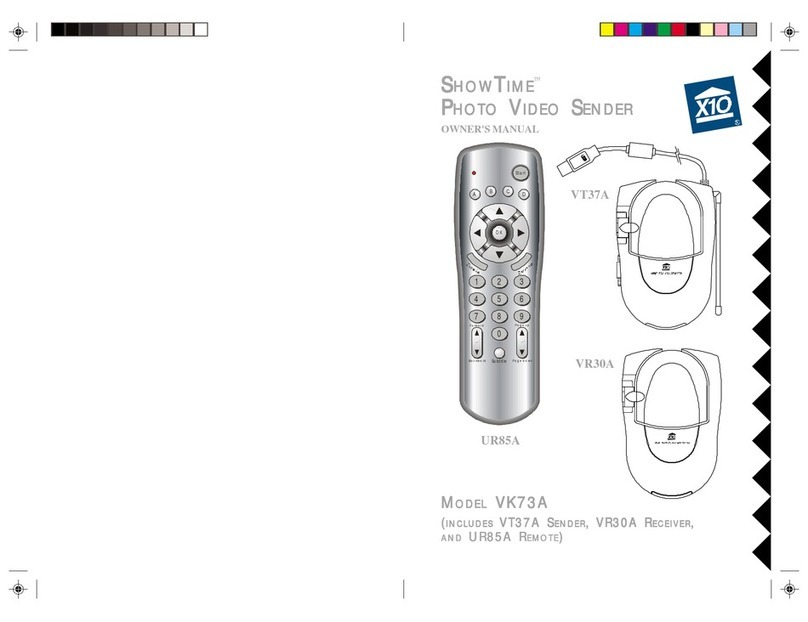 X10 SHOWTIME VK73A Manuel utilisateur