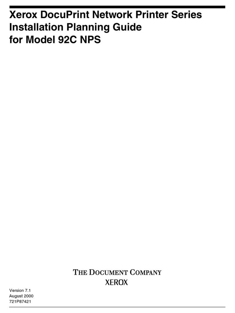 Xerox DocuPrint 92C Manuel technique