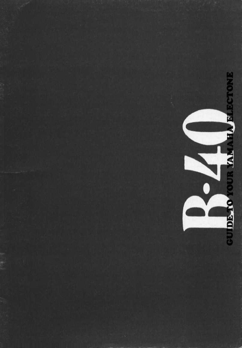 Yamaha Electone B-40 Manuel utilisateur