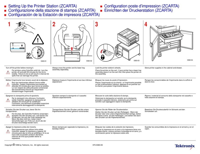 Tektronix Phaser 840 Manuel utilisateur