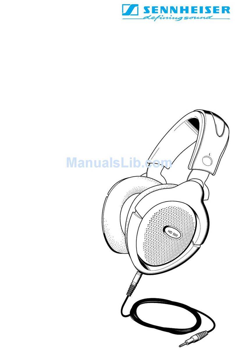 Sennheiser Hd 500 Manuel utilisateur