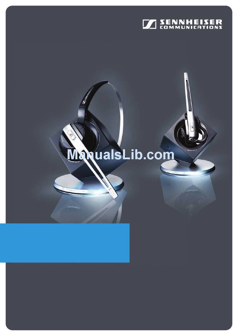 Sennheiser DW OFFICE - 11-09 Manuel utilisateur