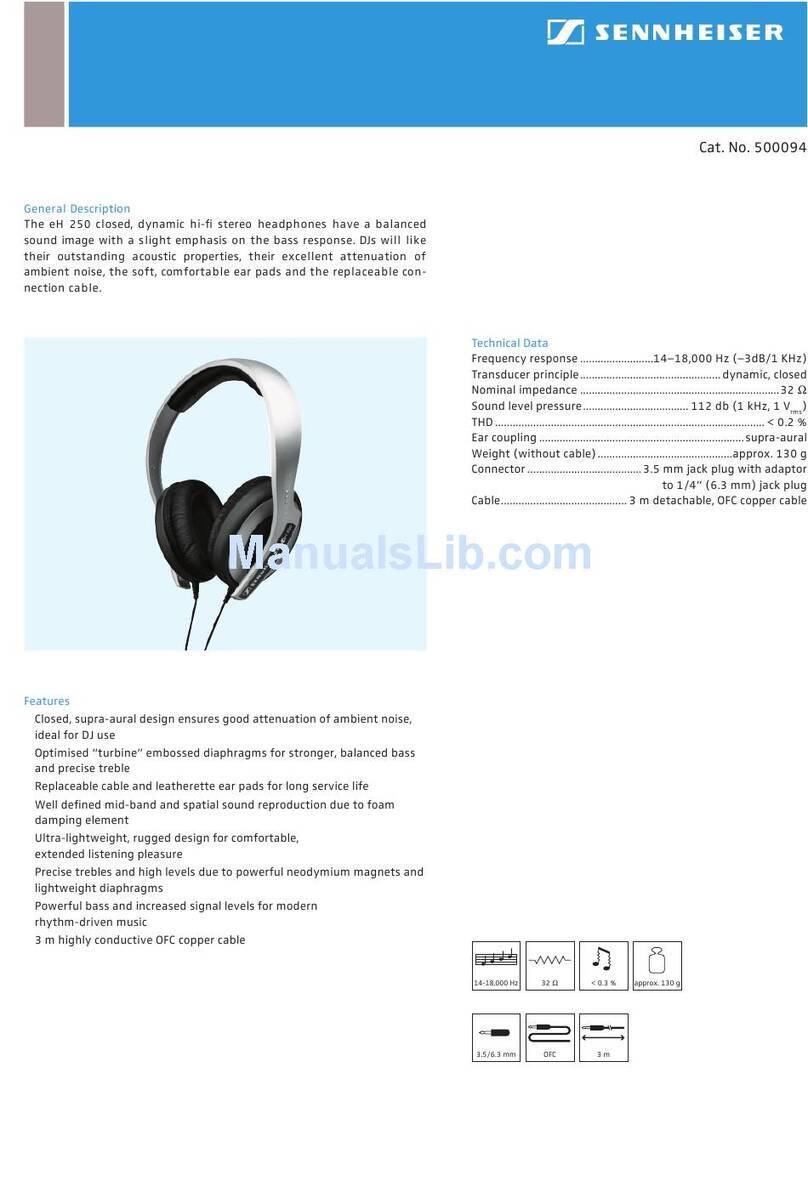 Sennheiser EH 250 Manuel utilisateur