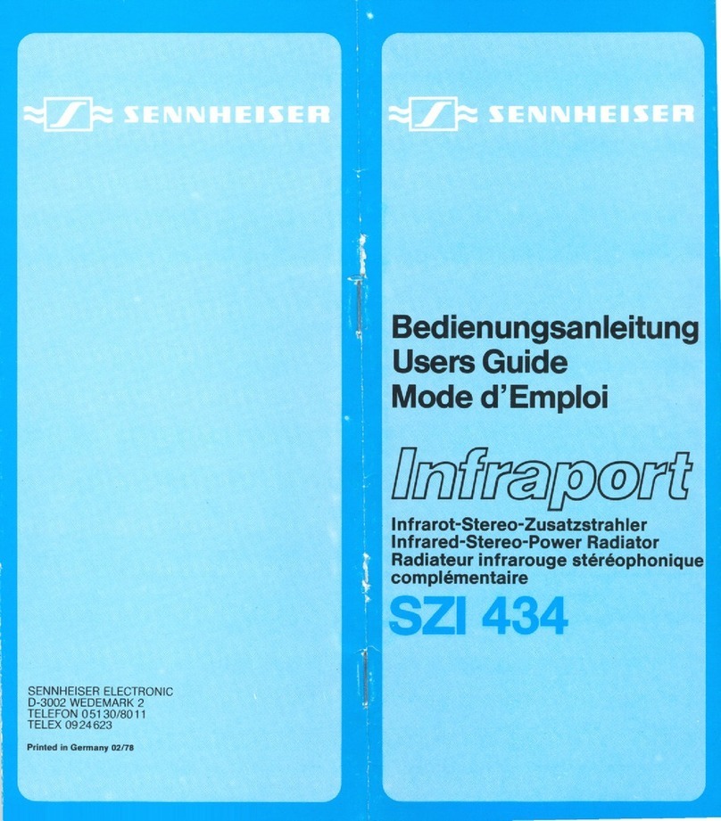 Sennheiser SZI 434 Manuel utilisateur