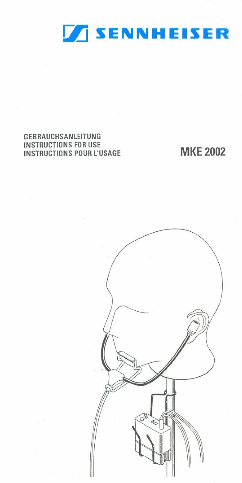 Sennheiser MKE 2002 Manuel utilisateur