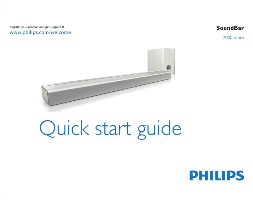 Philips SoundBar CSS2113 Manuel utilisateur Philips SoundBar CSS2113 Manuel utilisateur