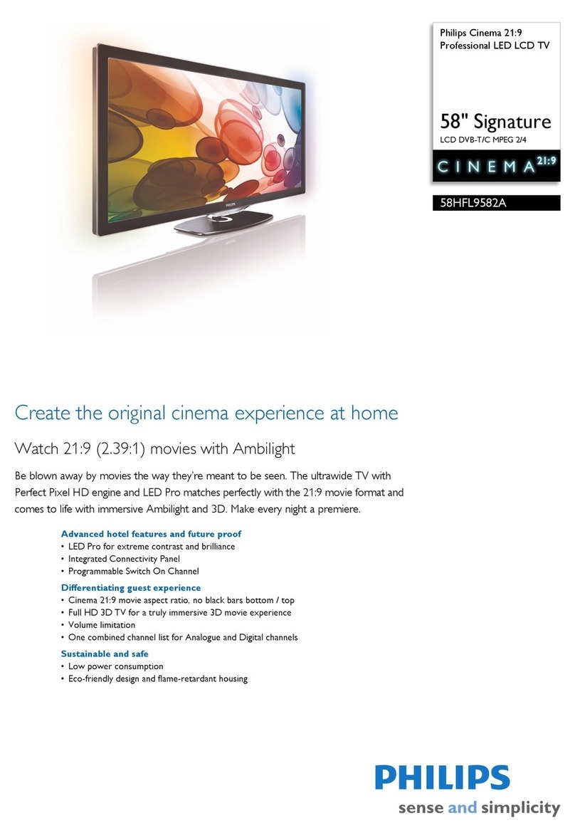 Philips 58HFL9582A Manuel utilisateur