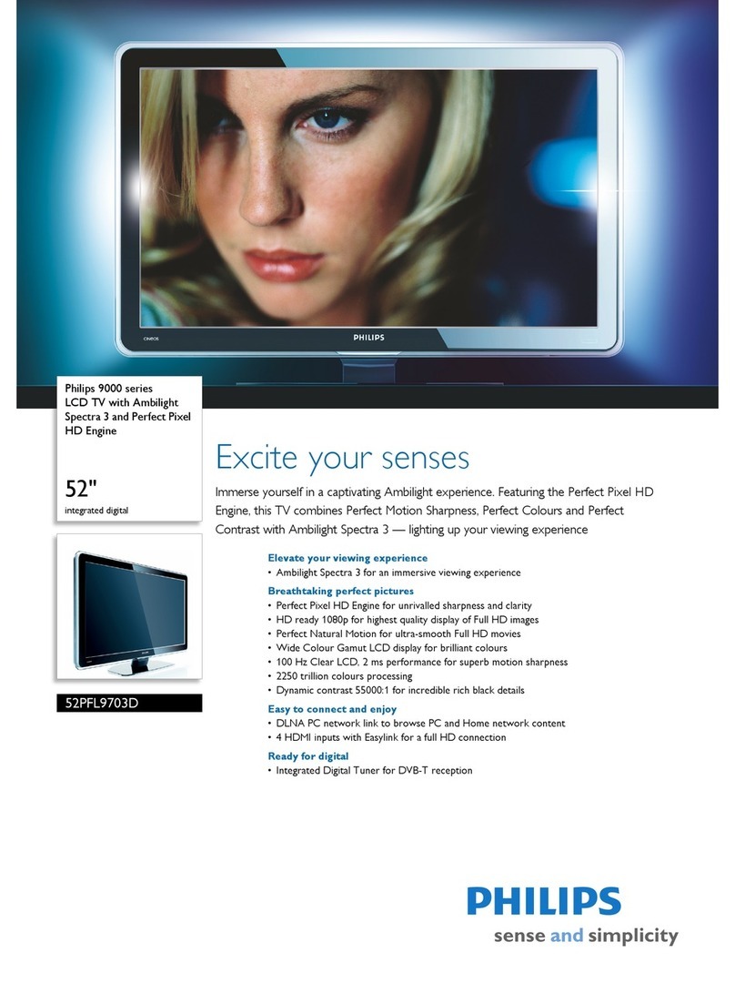 Philips 52PFL9703D Manuel utilisateur