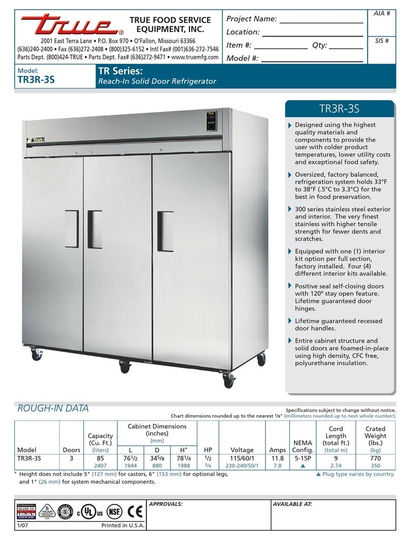 True TR3R-3S Manuel utilisateur