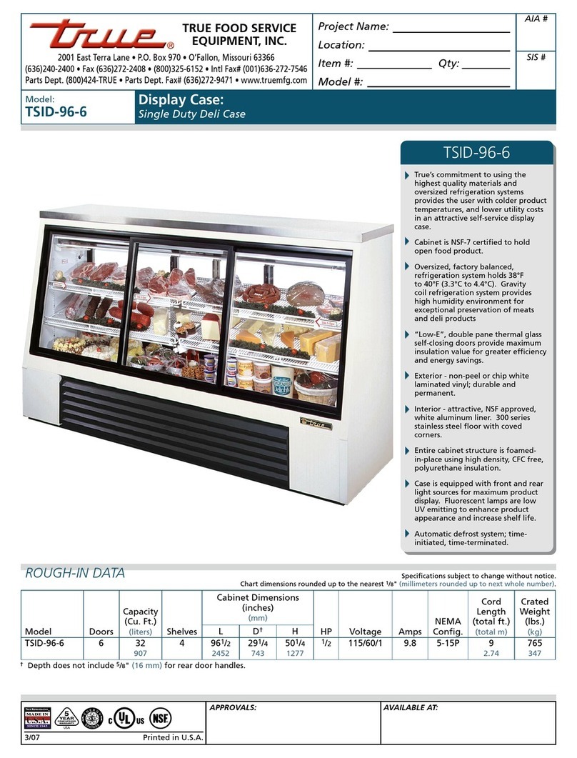 True TSID-96-6 Manuel utilisateur