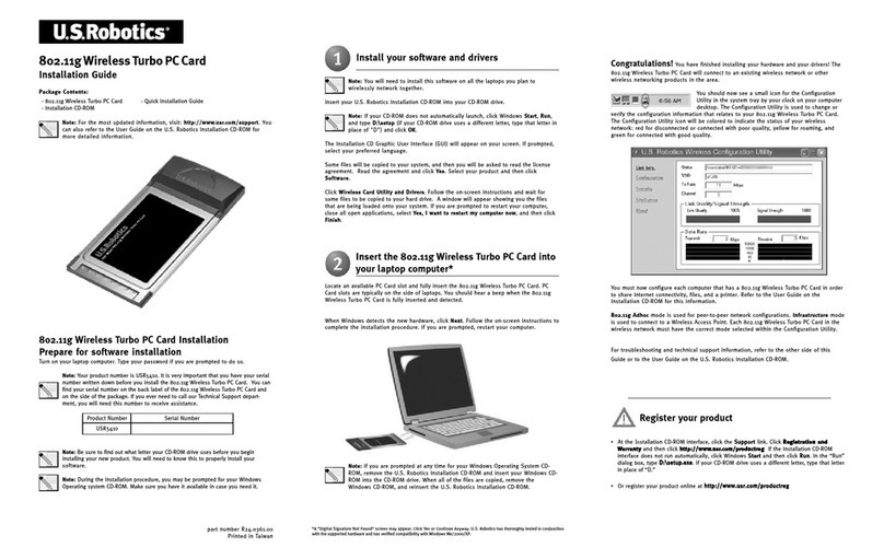 US Robotics USR5410 Manuel utilisateur