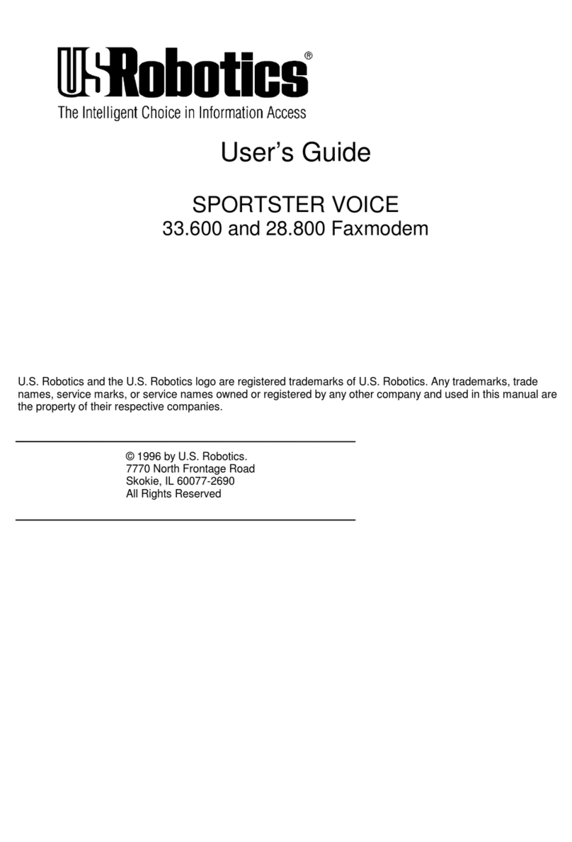 US Robotics SportsterVoice Manuel utilisateur