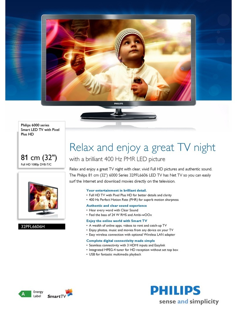 Philips 32PFL6606H Manuel utilisateur