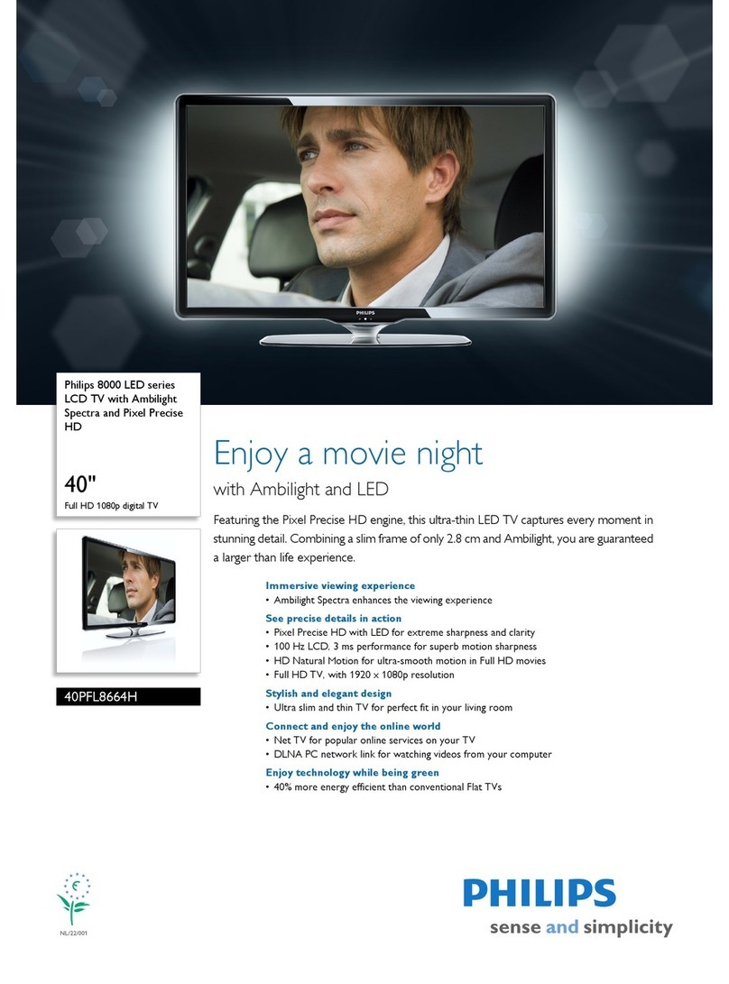 Philips 40PFL8664H Manuel utilisateur