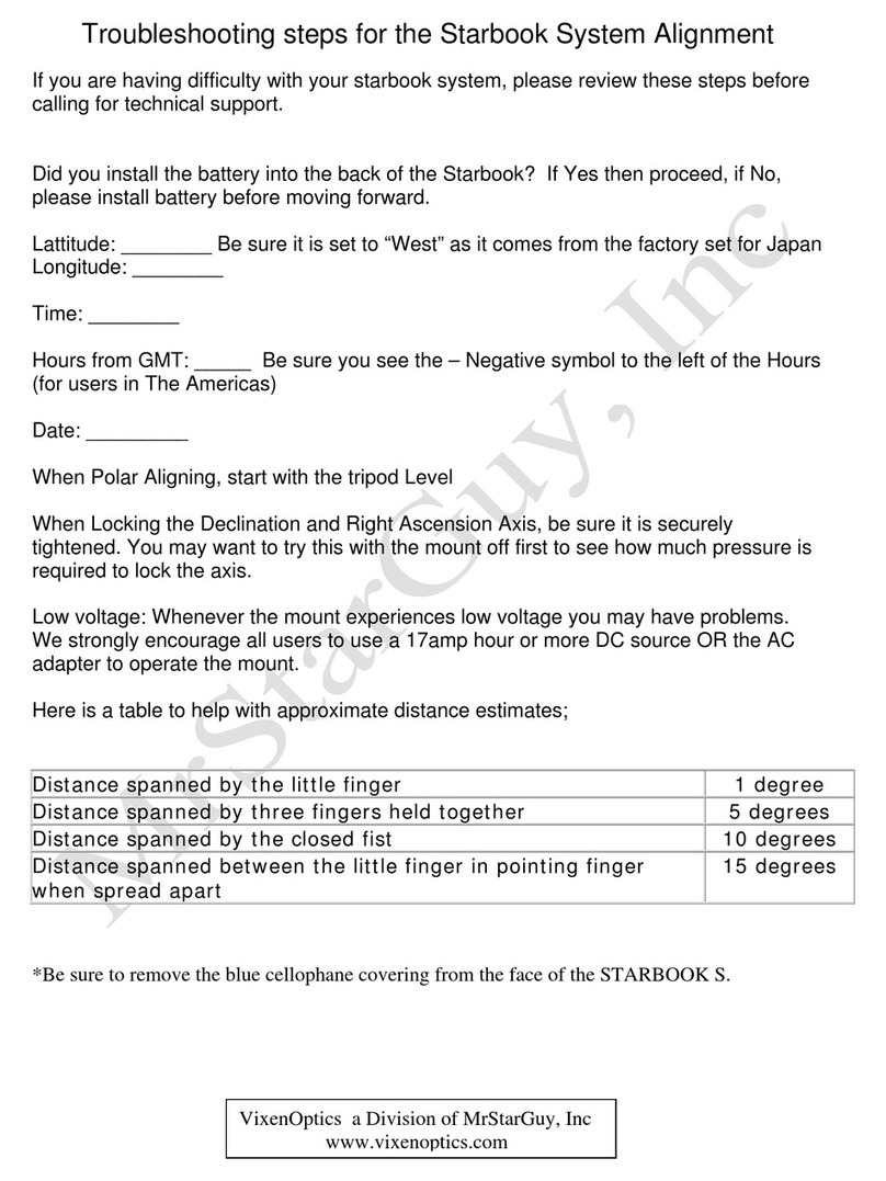 Vixen Starbook-S Manuel