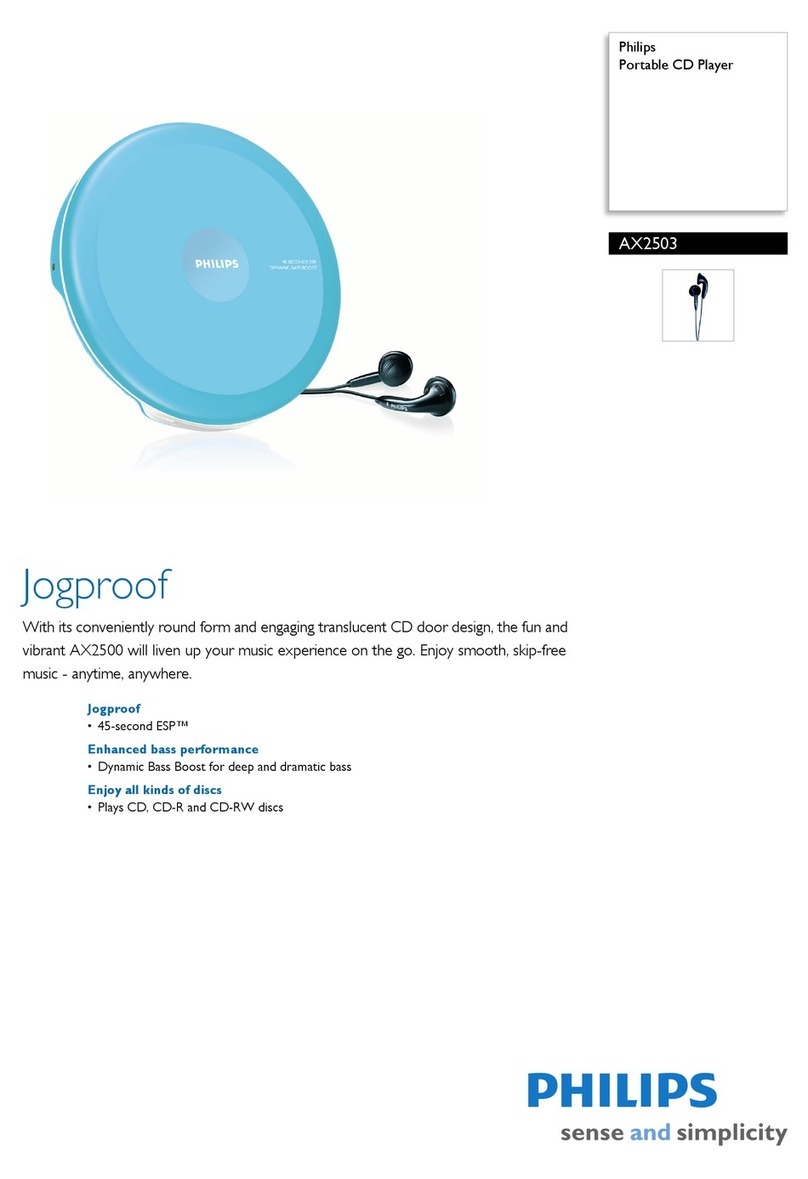 Philips AX2503 Manuel utilisateur Philips AX2503 Manuel utilisateur