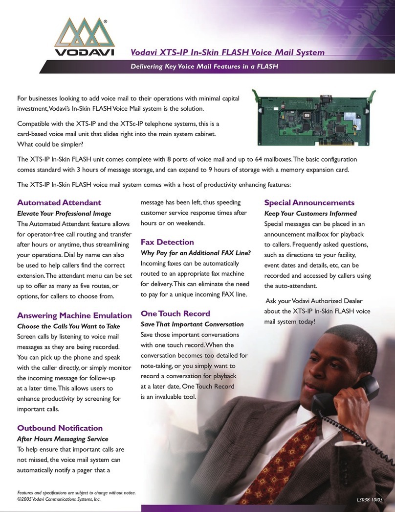 Vodavi XTS-IP Manuel utilisateur