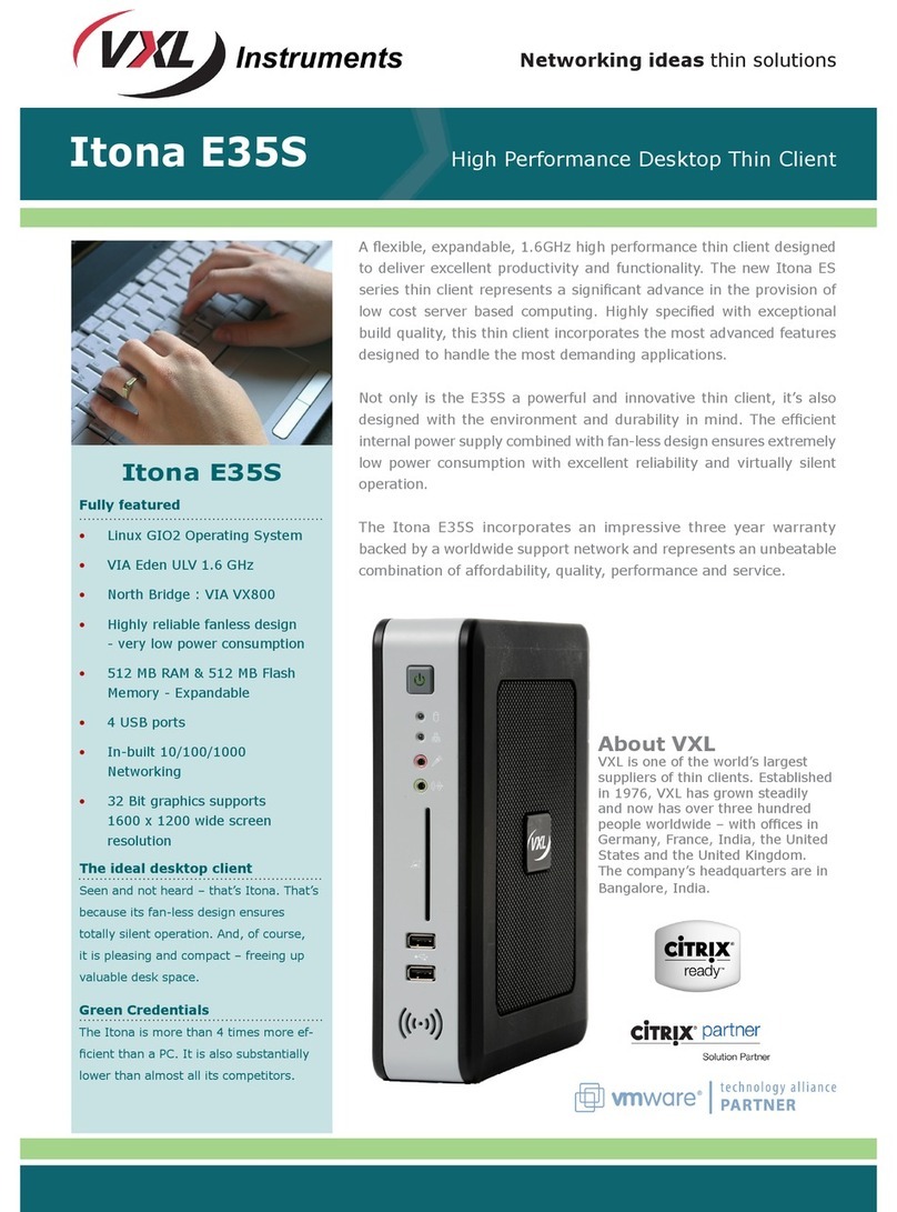 Vxl Itona E35S Manuel utilisateur