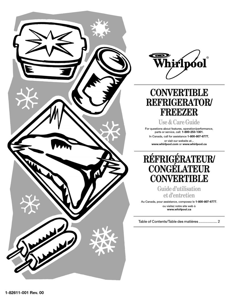 Whirlpool EV165NXTN Manuel utilisateur