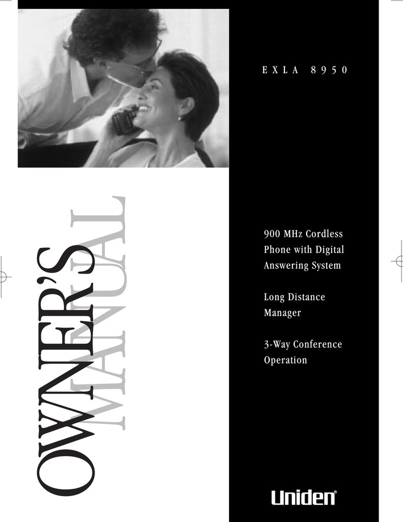 Uniden EXLA8950 Manuel utilisateur