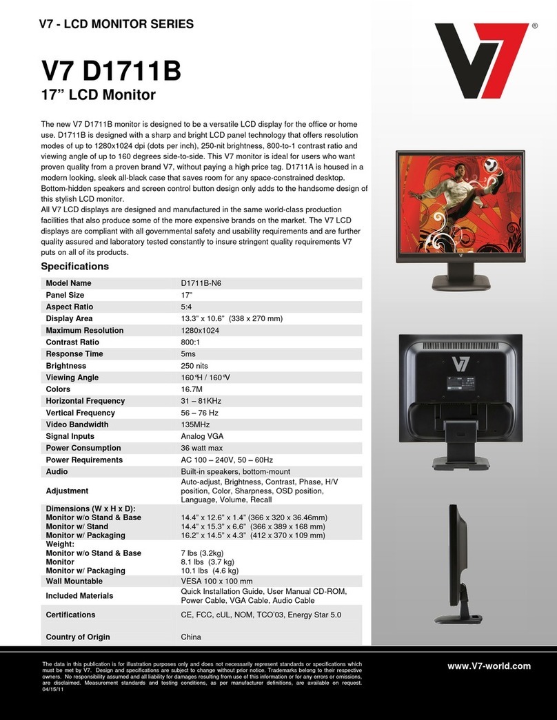 V7 D1711B-N6 Manuel utilisateur