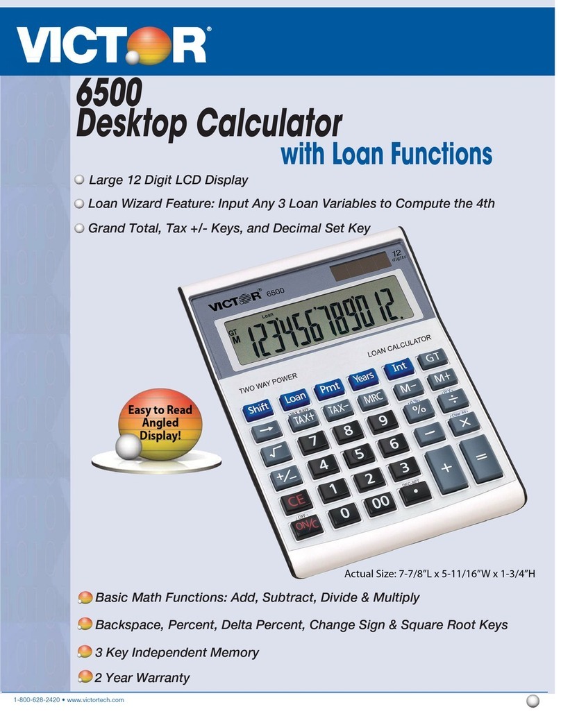 Victor 6500 Manuel utilisateur