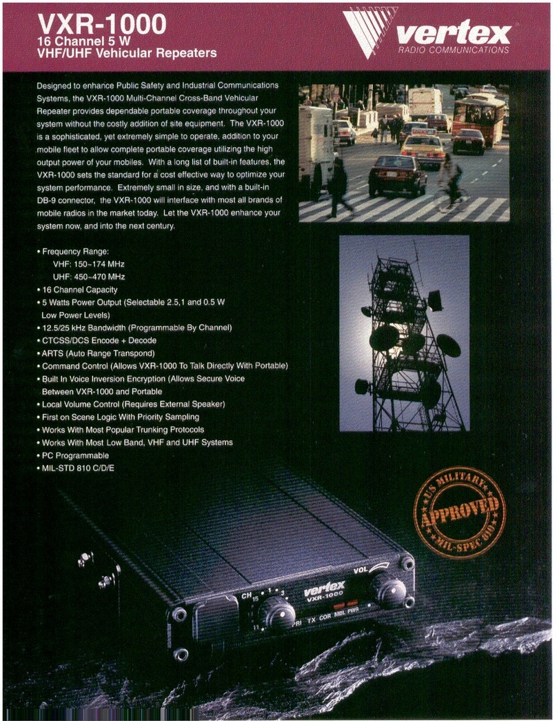 Vertex VXR-1000 Manuel utilisateur