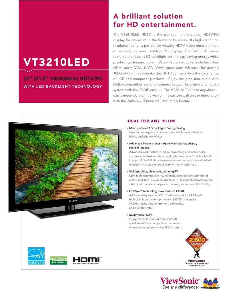 ViewSonic VT3210LED Manuel utilisateur