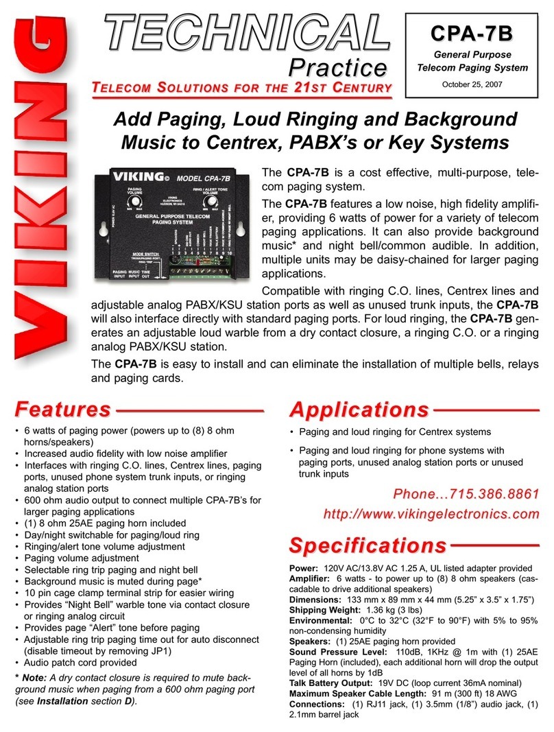 Viking CPA-7B Instructions d'utilisation