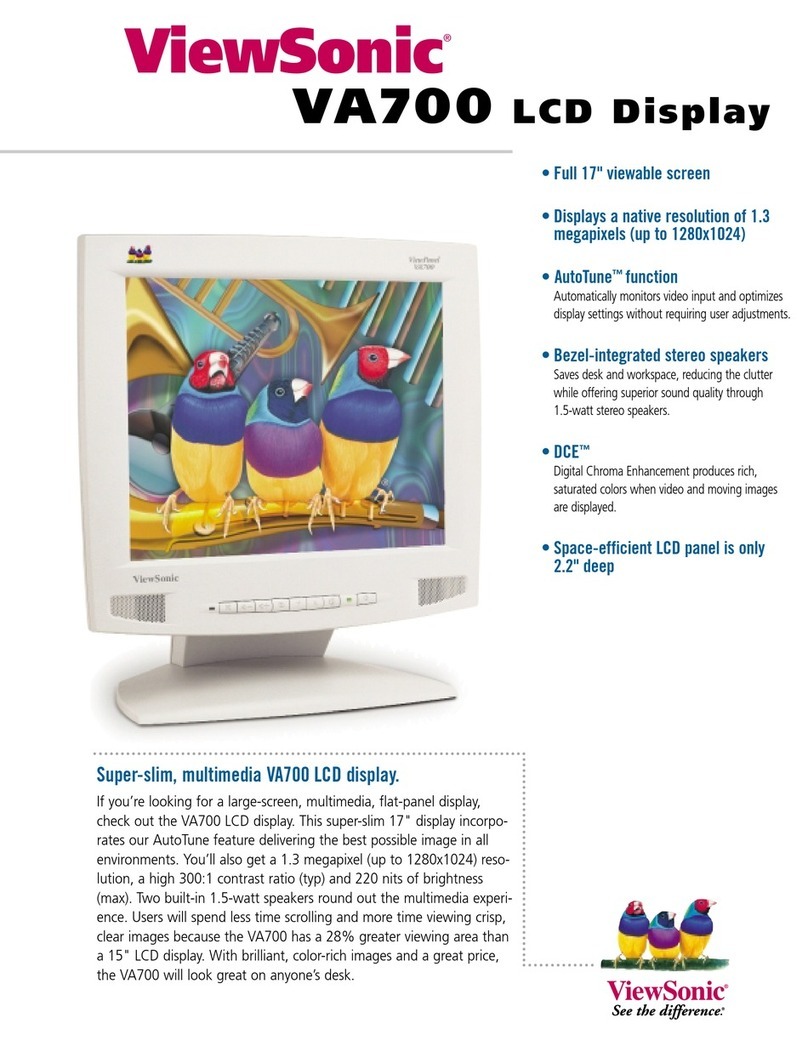 ViewSonic VA700 Manuel utilisateur