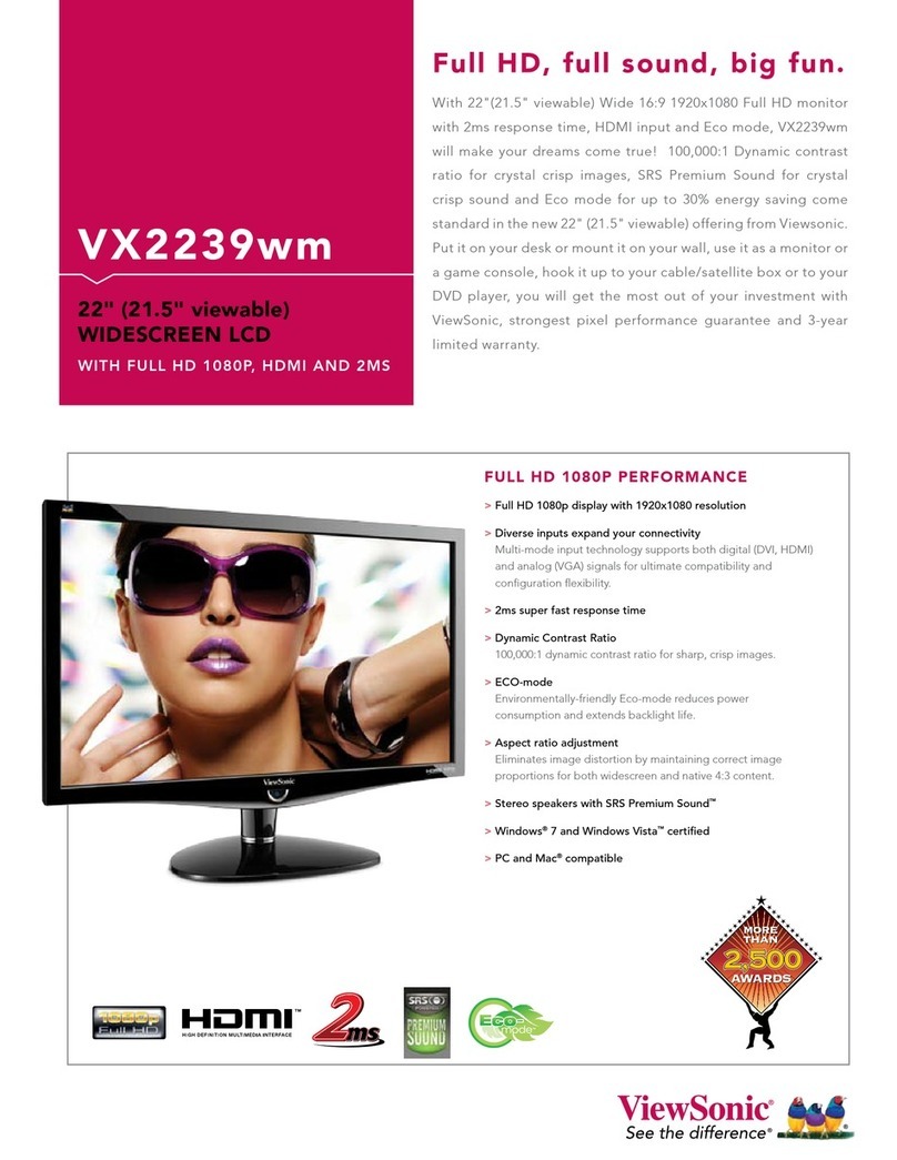 ViewSonic VX2239wm Manuel utilisateur