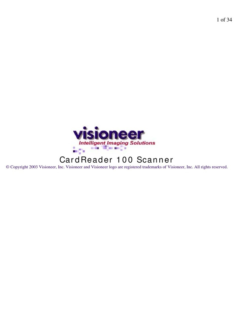 Visioneer CardReader 100 Guide de démarrage rapide