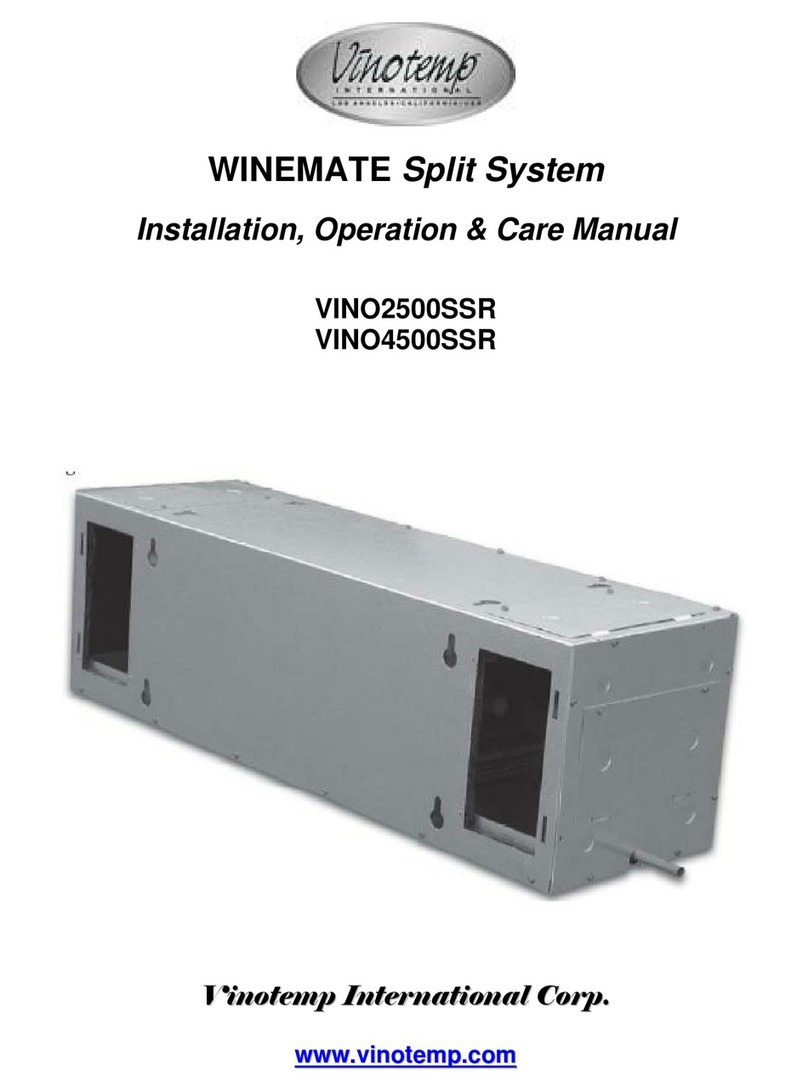 Vinotemp 2500SSR Manuel utilisateur
