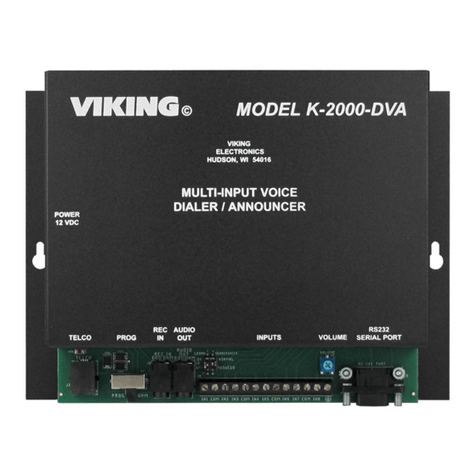 Viking K-2000-DVA Instructions d'utilisation