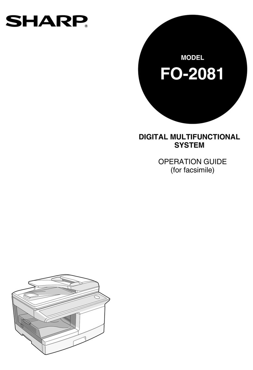 Sharp FO-2081 Manuel utilisateur