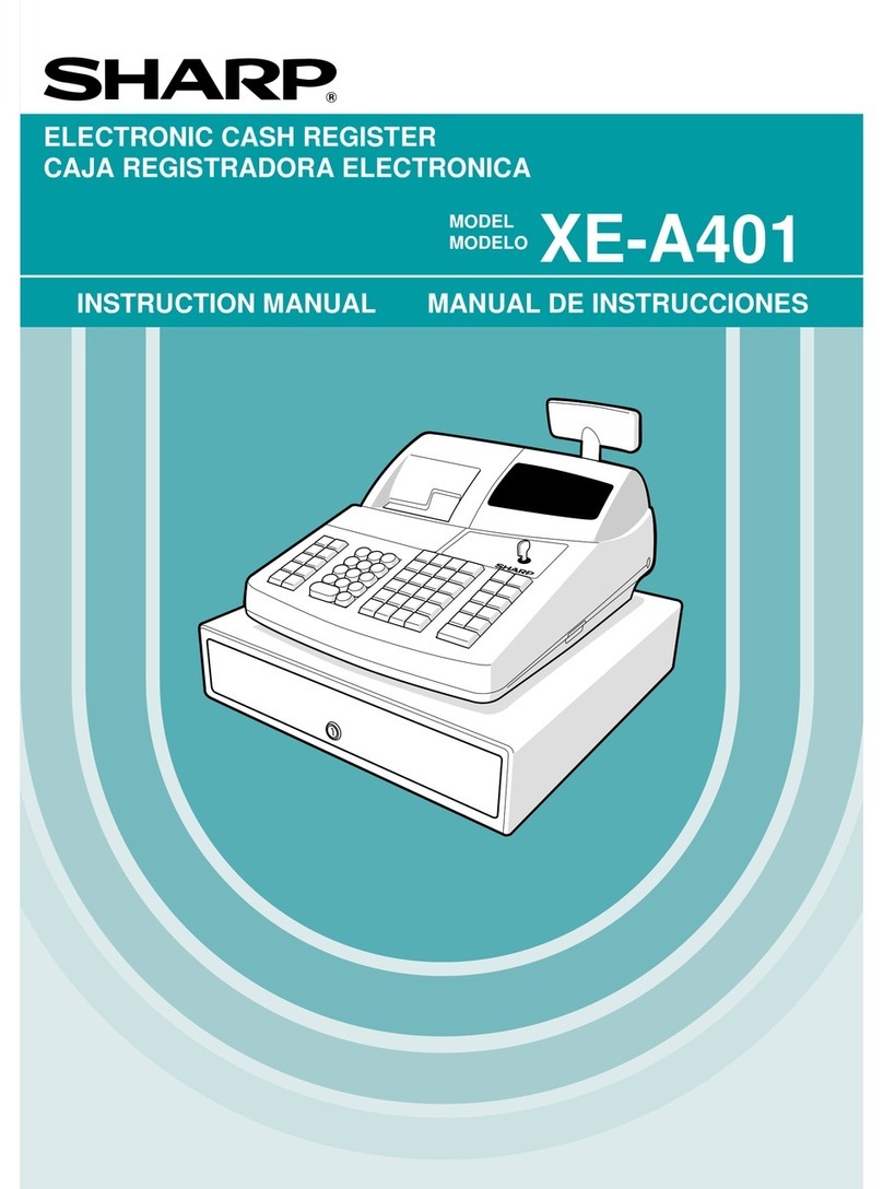 Sharp XEA401 - Cash Register W/THERMAL Printer Manuel utilisateur