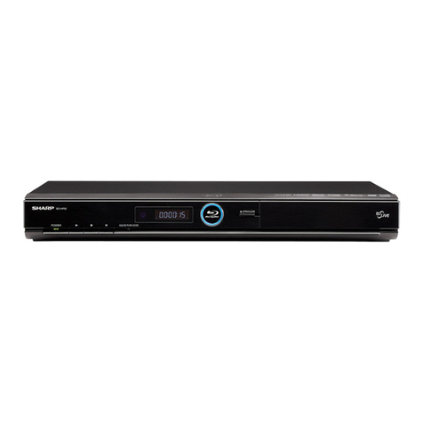 Sharp BD HP52U - AQUOS 1080P Blu-ray Disc Player Manuel utilisateur