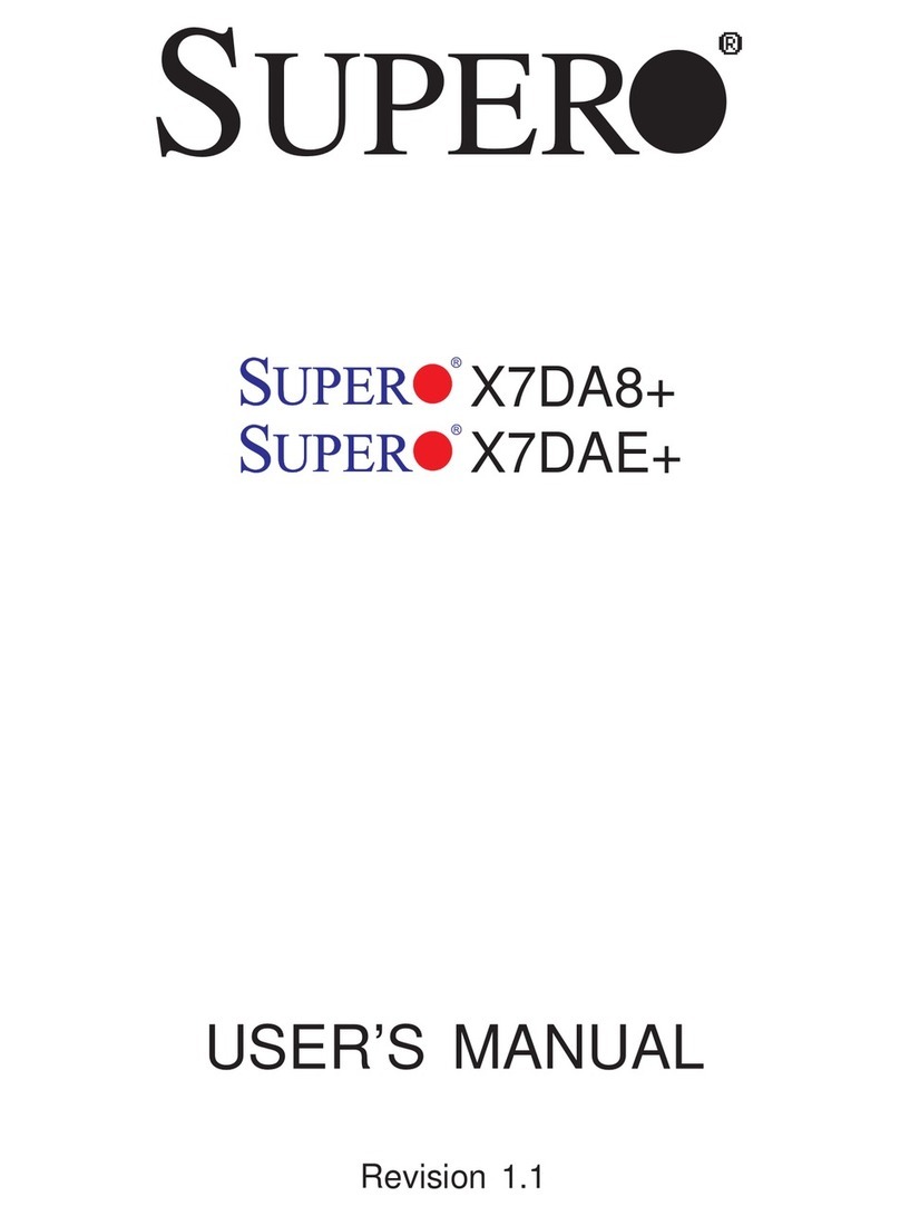 Supermicro X7DA8 Plus Manuel utilisateur