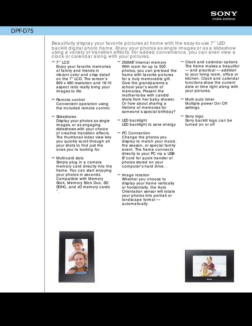 Sony S-FRAME DPF-D75 Manuel utilisateur