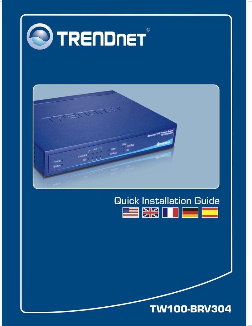TRENDnet TW100-BRV304 SHEETS Manuel utilisateur