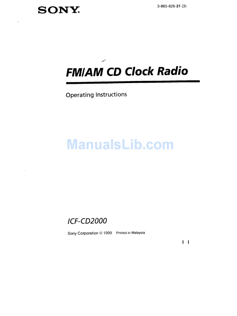 Sony Walkman ICF-CD2000 Manuel utilisateur