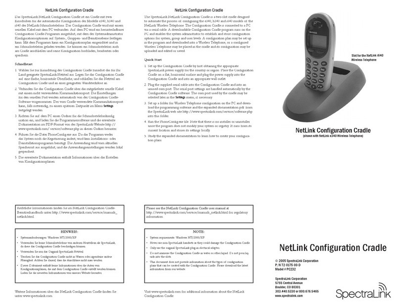 SpectraLink NetLink i640 Guide rapide